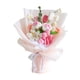 thumbnail image 1 of Ramo de flores de ganchillo para el Día de la Madre, flores falsas, flores artificiales tejidas Papel de regalo rosa, 1 of 9