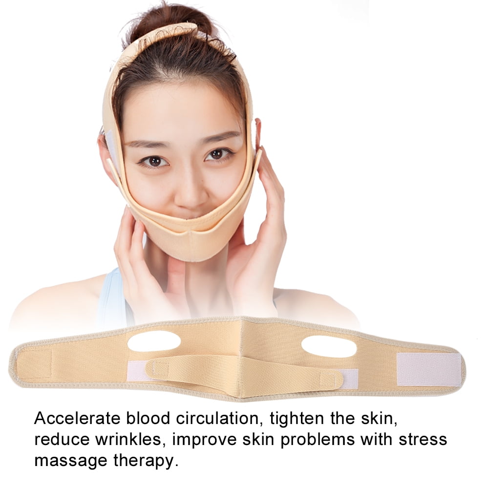 OTVIAP 2 Types Facial Slimming Mask Slimming Bandages Facial Double