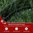 thumbnail image 6 of Costway 60” Large Artificial Christmas Wreath Set of 2 with 200 LED Lights 680 Branch Tips, 6 of 11
