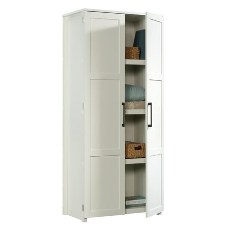 Sauder Homeplus Storage Cabinet White Finish Walmart Com