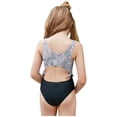 thumbnail image 3 of Traje de baño para niña Herrnalise, traje de baño para niña pequeña, traje de baño para niñas pequeñas, traje de baño de una pieza con flores, traje de baño de playa de verano para bebé, 3 of 8