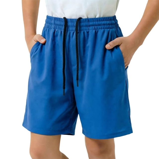 AWZXDE Boys Athletic Shorts Elastic Waistband Breathable Mesh Running Gym Basketball Workout