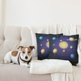 thumbnail image 4 of Ambesonne Space Throw Pillow Cover 2 Pack, Solar System with Planets, 18", Multicolor, 4 of 5