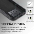 thumbnail image 5 of Nalacover Slim Case for iPhone 15, Skin Friendly PU Leather Soft Lining Cover, Lightweight TPU Shockproof Plating Buttons Camera Lens Protection Case for iPhone 15, Black, 5 of 11