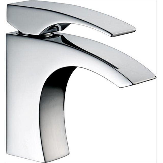 Single-Lever Chrome Bathroom Faucet With Pull Rod Drain