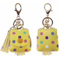 thumbnail image 3 of Funda de carga para Apple Airpods, linda funda de cuero Pu con un par de borlas caídas para Apple Airpods 1/2 Funda de carga - Amarillo con Pol, 3 of 5