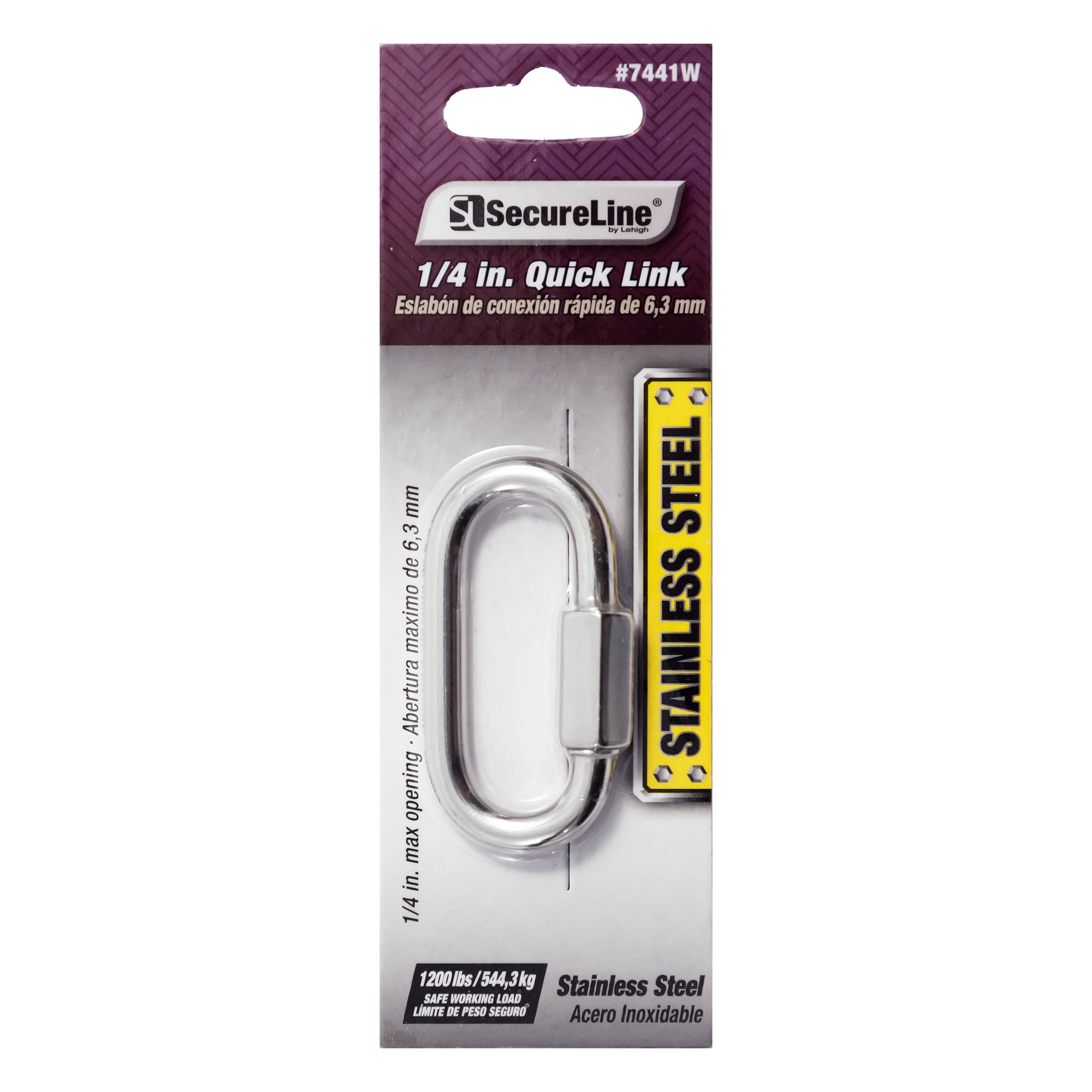 Zinc-Plated Quick Link 42704 Details about   Everbilt Building Materials 1/4 in New Item 