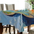 thumbnail image 5 of Yayeee Tablecloths 54" x 54" Rectangle Wrinkle Resistant Party Table Cover, Art Goldfish, 5 of 8