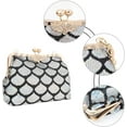 thumbnail image 6 of LinYooLi Women Mini Evening Handbag Clutch Chain Strap Cross-body Bag Kiss Lock, 6 of 8