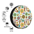 thumbnail image 4 of Sikiie Beautiful African Womens PVC Leather Spare Tire Wheel Cover Spare Tire Cover, for Car Truck SUV Camper Trailer Universal Fit(14-17in)-16 inch, 4 of 6