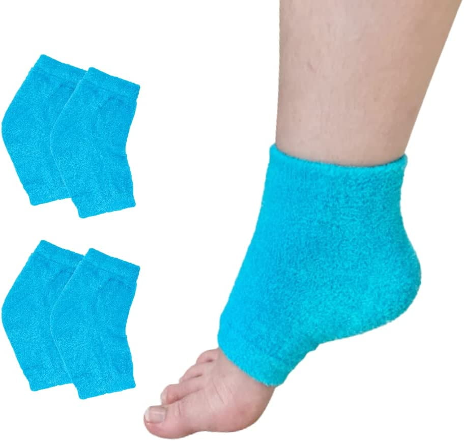 Moisturizing Heel Socks Gel Heels Open Toe to Heal and Treat Dry Feet