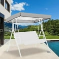 thumbnail image 4 of Swing Canopy Replacement Top, Outdoor Patio Swing Chair Canopy Replacement, Waterproof Swing Canopy Replacement, Porch Swing Top Canopy Cover for Outdoor Garden, Patio, Yard & Park, 4 of 6