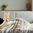 thumbnail image 3 of Name Soft Flannel Fleece Throw Blanket, Blossoming Flowers with Daisies Roses and Poppies Traditional Well Known Girl Name, Cozy Plush for Indoor and Outdoor Use, 70" x 90", Multicolor, by Ambesonne, 3 of 5