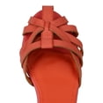 thumbnail image 4 of Nature Breeze Istanbul New Women Leatherette Strappy Ankle Strap Flat Sandal, 4 of 5