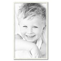 ArtToFrames 25" x 43" White Picture Frame, 25x43 inch White Wood Poster Frame (WOM-5140)