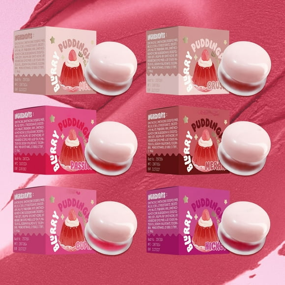 Oefntac Lip Gloss for Women Jelly Lip Paste Matte Mist Velvet Lip Gloss Lip Gloss Easy-to-color Blush Cream