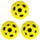 thumbnail image 3 of Bola con orificio de alto rebote, bola suave Bam, juguete, bola Flash, regalos de cumpleaños (amarillo), 3 of 4