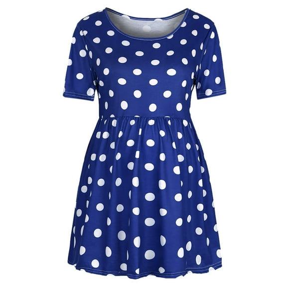 KIHOUT Maternity Clothes for Women Ladies Nursing Printing Round Neck Short Sleeve Round Neck Breastfeeding Blouse