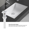thumbnail image 3 of YLSHRF White Drain Stopper, Drainer, Sink For Washbasin Bath Tub Ceramic Basin, 3 of 8