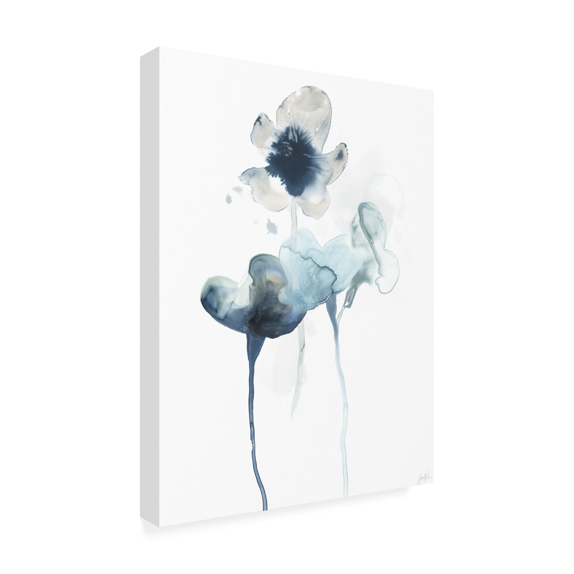 Trademark Fine Art 'Midnight Blossoms II' Canvas Art by June Erica Vess