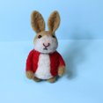 thumbnail image 2 of Penkiiy Wool Felted Bunny Easter Decorations, Handmade Wool Felt Bunny Ornaments Easter Rabbit Ornament Cute Handcraft Felted for Spring Easter Decor Gifts, 2 of 6