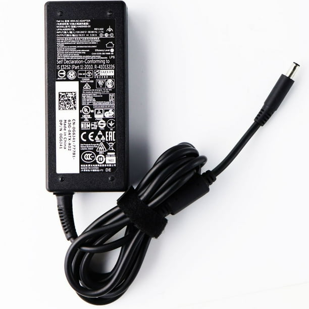 Dell 65W AC Adapter Power Supply (HA65NS500) Black (4.5mm Connector