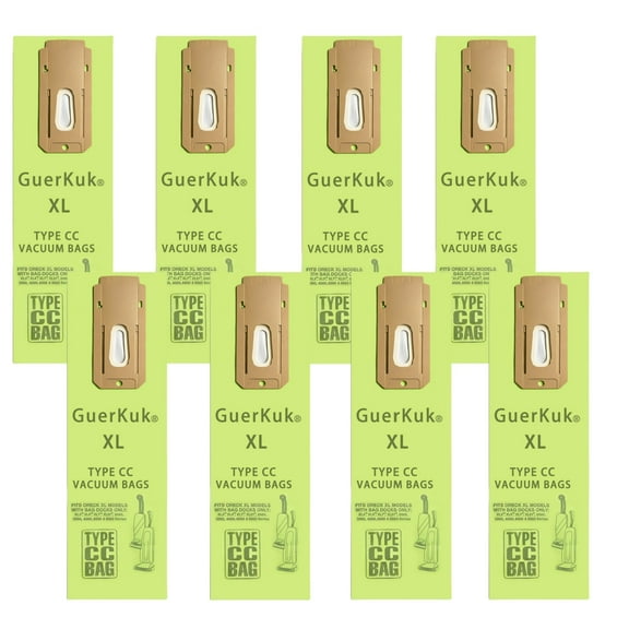 Pack of 8 XL Type CC Vacuum Cleaner Bags CCPK8DW.Fit All Oreck XL Upright Vacuum.