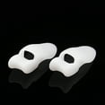 thumbnail image 3 of Corrector New 2pcs Silicone Toe Protector Pad Bunion Corrector Straightener Spreader White, 3 of 8