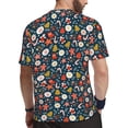 thumbnail image 2 of Wukai Holiday Christmas Cookies Print Men's Short-Sleeved Mesh T-Shirt,Quick-Dry Short Sleeve Workout T-Shirt-5X-Large, 2 of 8