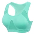 thumbnail image 4 of Wisremt Women Absorb Sweat Top Sports Bra Mesh Breathable Bra Push Up Padded Running Fitness Top, 4 of 8