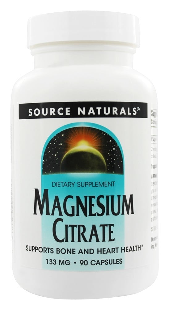 Source Naturals Magnesium Citrate 133 mg. 90 Capsules