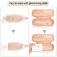 thumbnail image 6 of Clear Makeup Bag, Cream Small Cosmetic Bag Travel Makeup Bag for Women TSA Approved Toiletry Bag Portable Makeup Pouch, 6 of 8