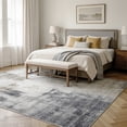 thumbnail image 4 of 8x10 Large Area Rugs for Living Room- Modern Abstract Area Rugs Machine Washable Rugs, Non-Slip Soft Neutral Farmhouse Carpet Rugs for Bedroom, Dining Room, Home Office , Gold Gray, 4 of 10
