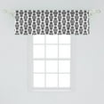 thumbnail image 2 of Ambesonne Polish Folk Art Window Valance, European Floral, 54" X 18", Charcoal Grey White, 2 of 3