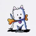 thumbnail image 2 of CafePress - Kiniart Westie With Bone - Non-slip Rubber Mousepad, Gaming Mouse Pad, 2 of 6