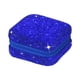 thumbnail image 2 of Caja de joyería con diamantes de imitación, organizador de collares y pendientes, caja de almacenamiento de joyería compacta brillante para manualidad Azul, 2 of 8
