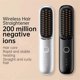 thumbnail image 2 of Wireless Portable Hair Straightening Comb Negative Ion Black, 2 of 5