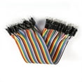 thumbnail image 1 of Cable de línea desmontable macho a macho, 20 cm, colorido, 40 pines, cable de línea desmontable macho a macho, cables de cinta multicolor, mayor durabilidad, 1 of 4
