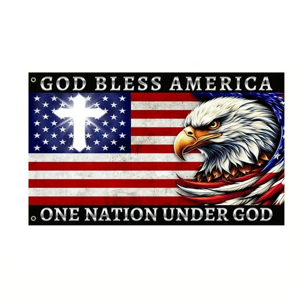 fsxdhpcsgfc Couplets 2022 Traditional Chinese God America Patriotic Banner Durable Outdoor Independence Day Flag For 4th Of July Celebrations