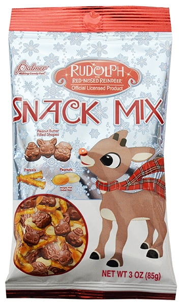 RM Palmer Rudolph the Red-Nosed Reindee Snack Mix, 3 oz, Assorted Bag