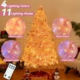 thumbnail image 5 of BSHAPPLUS® 7.5ft Pre-Lit Artificial Christmas Trees,Pink Xmas Tree with 1700 Branch Tips,650 Color Changing Lights for Home, Office and Holiday Party Decor, 5 of 11