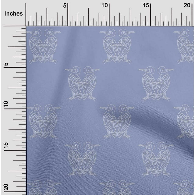 oneOone Tissu Popeline de Coton Artistique Sashiko Imprimé 1 Yard 56 Pouces de Large