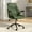 Green, variant on HomeZeer Executive Office Chair, Leather Desk Chairs with Wheels, Ergonomic Desk Chair with Arms, Mid Century Modern Reclining Computer Task Home Chair with Lumbar Support, Brown