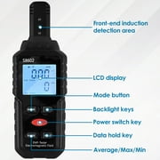 Electromagnetic Radiation Detector Professional 3 in 1 Handheld EMF Reader Portable EMF Meter with Sound Light Alarm Digital LCD EMF Tester Temperature Measure Reusable for Home