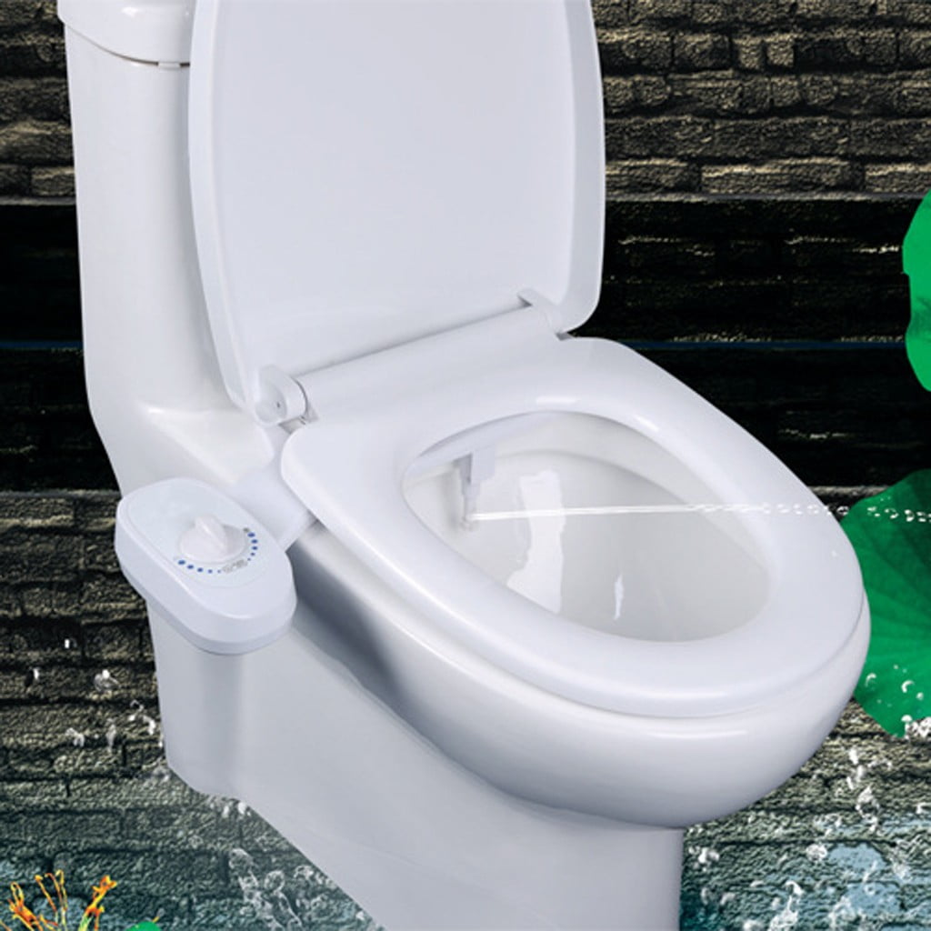 New Bidet Fresh Water Spray Mechanical Bidet Toilet Seat Attachment Non-Electric
