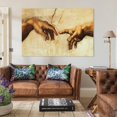 thumbnail image 3 of Creation of Adam Hand of God Religion Canvas Art Poster And Wall Art Picture Print Modern Family Bedroom Decor Posters,Unframe-style,28×41inch (70×105cm), 3 of 8