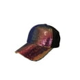 thumbnail image 2 of PONPRNGY Sequin Ponytail Baseball Cap for Women Girls Velcro Ponycap Adjustable Mesh Trucker Hat, 2 of 6