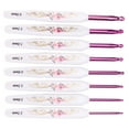 thumbnail image 2 of Crochet Hooks , Crochet Hooks Crochet Hooks Set 8Pcs Non-Slip  For DIY For Weaving For Home For Knitting Blue And White Porcelain Pack Of 8,Safflower Porcelain Pack Of 8, 2 of 8