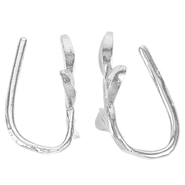 WASHWEPE 2Ud Ear Cuffs De Hoja En Para Mujer Accesorio Sin Perforación