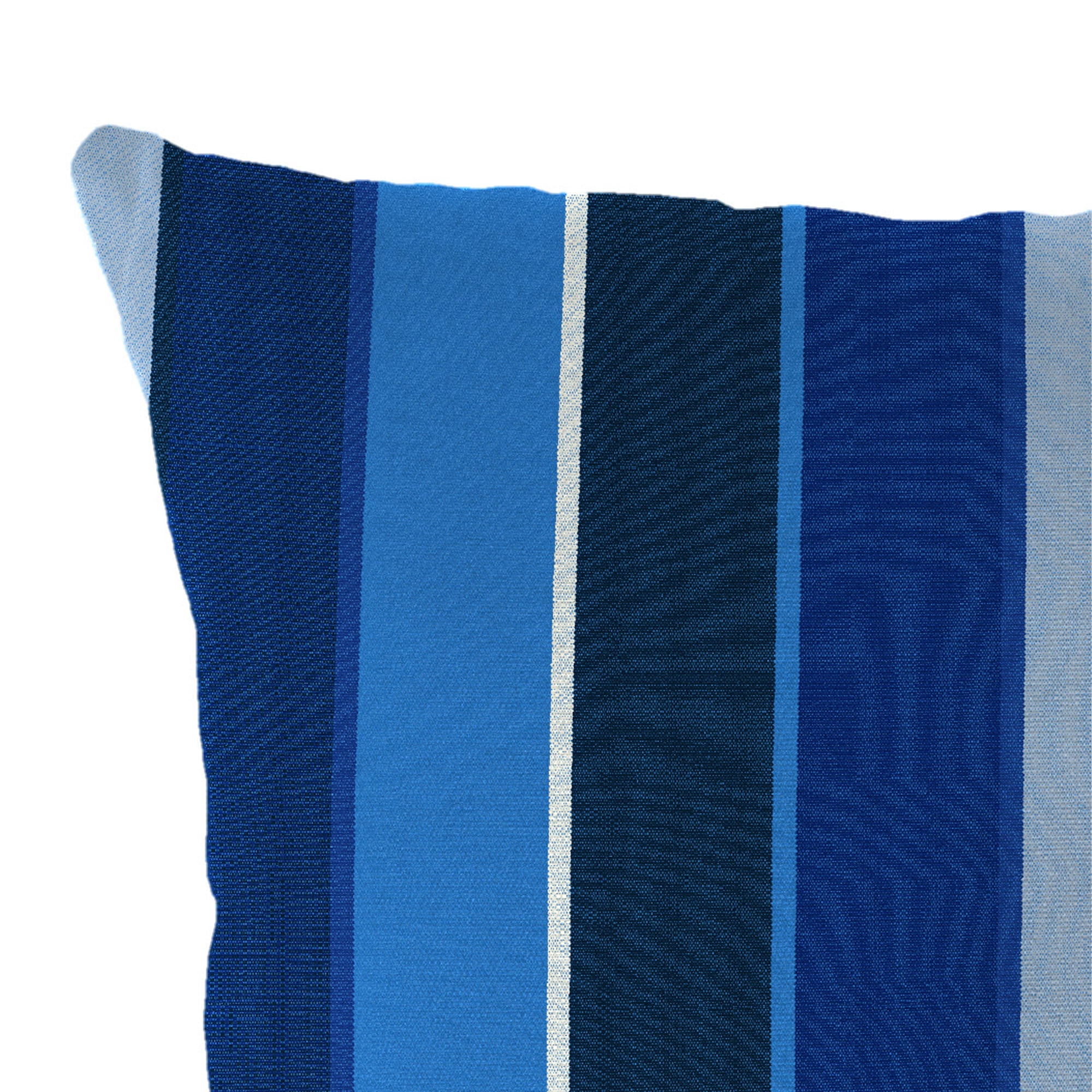 Jordan Manufacturing Sunbrella 16" x 16" Milano Cobalt Blue Stripe Square Outdoor Throw Pillow